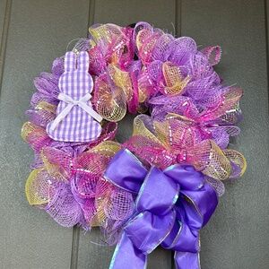 Spring Deco Mesh 11” Wreath